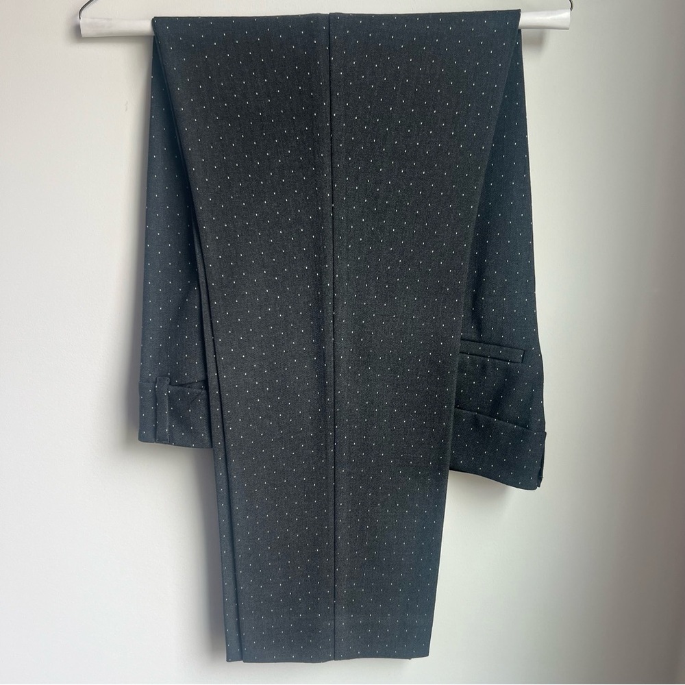 LOFT Grey Pants with White Dots
